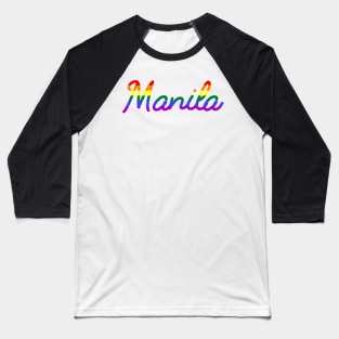 Manila Pride march LGBT Rainbow Flag Baseball T-Shirt